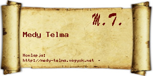 Medy Telma névjegykártya